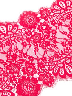 01-39 Кружево шантильи 22 см, красный