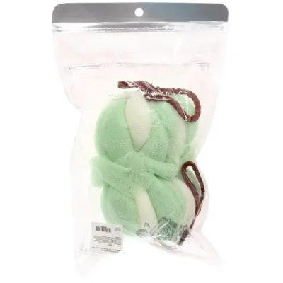 Мочалка воздушная «Premium - PANADERA», цвет , белый / мятный, 19*12см (ZIP пакет)