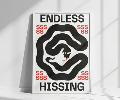Постер на холсте Hissing