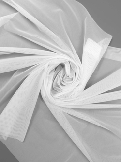 Сетка эластичная белая мелкая ячейка отрезом 75х50 см (Турция)