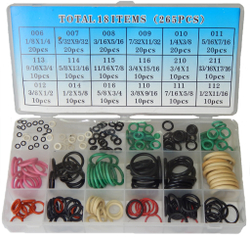 Комплект резиновых колец 265пр-Цветные JL-002 KING JL-002