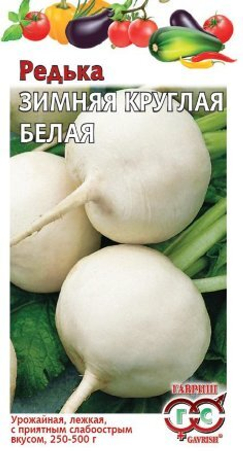 Редька Зимняя круглая белая 2,0г Гавриш