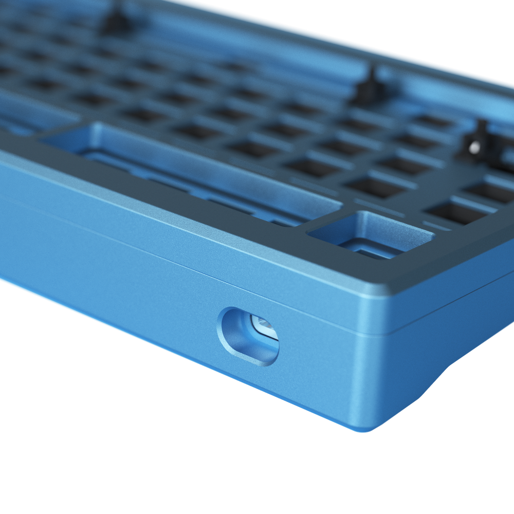 DIY набор корпус Игровой Клавиатуру AKKO MOD 007 DIY kit,  USB+RGB+HOT-SWAP/SKY Blue