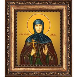 Мария (Лелянова), Гатчинская, монахиня, преподобномученица. Икона на холсте.