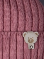 Шапка для девочки зимняя вязаная и снуд