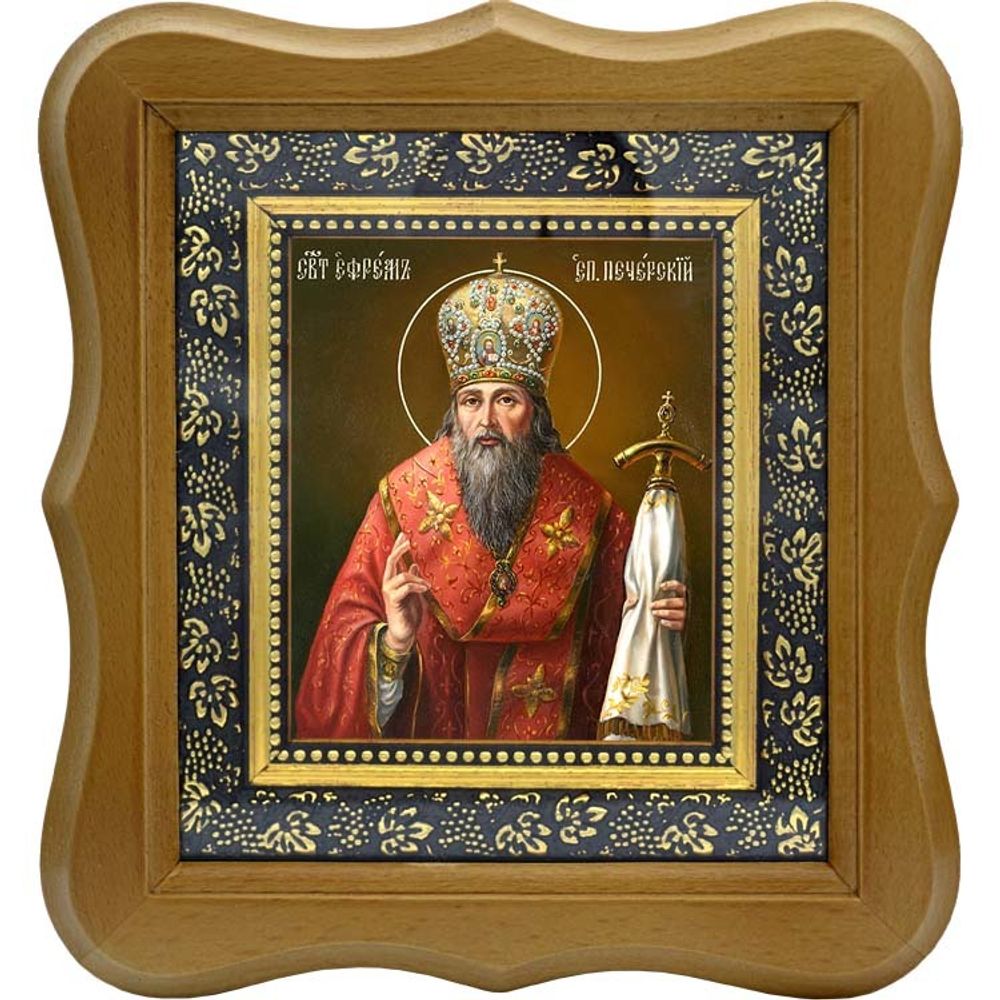 Ефрем Печерский, Переяславский, преподобный епископ. Икона на холсте.