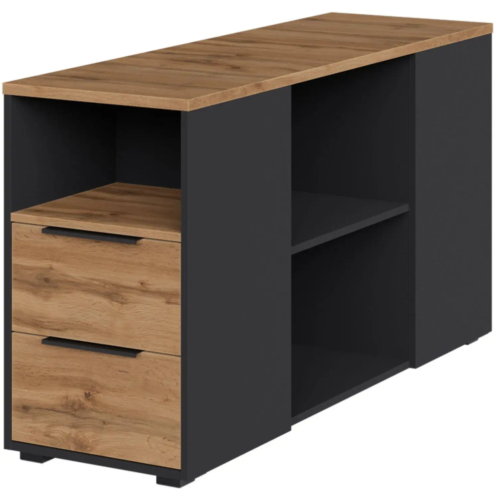 Тумба приставная к рабочей станции К-Loft 241T002 дуб натур./графит