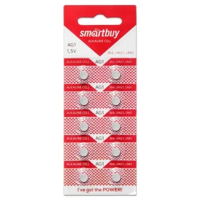 Батарейка LR60 (LR621, AG1, G1), Марганцево-цинковый тип, 1,5 В, 10 шт