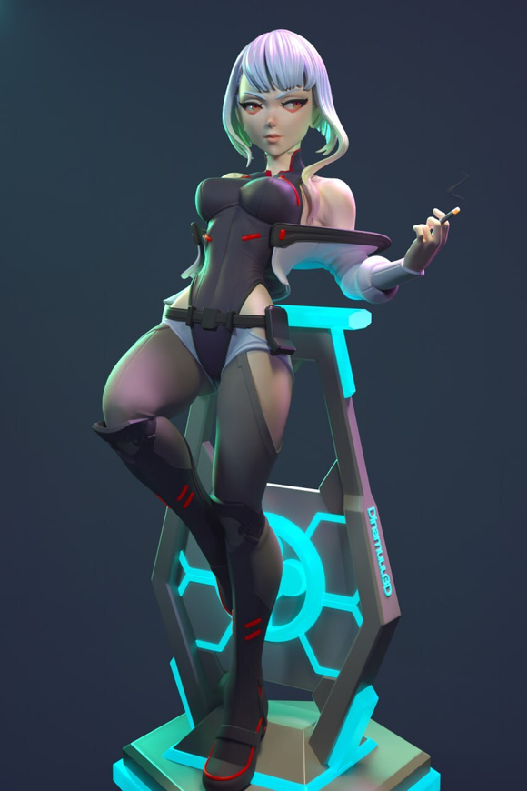 Люсина Кусинада Люси Киберпанк: Бегущие по краю Фигурка