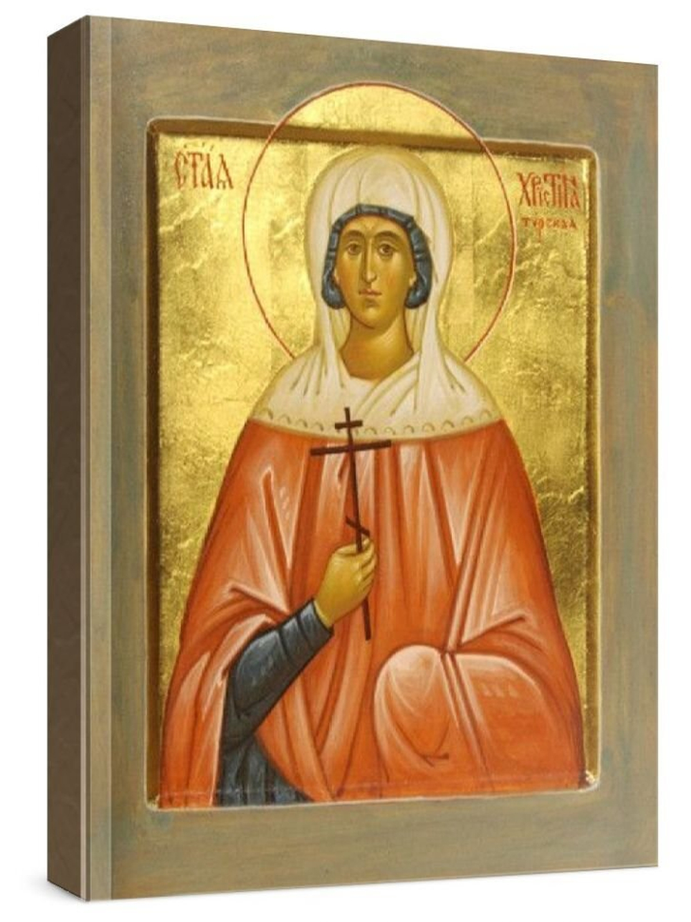 Христина Тирская (рукописная икона)