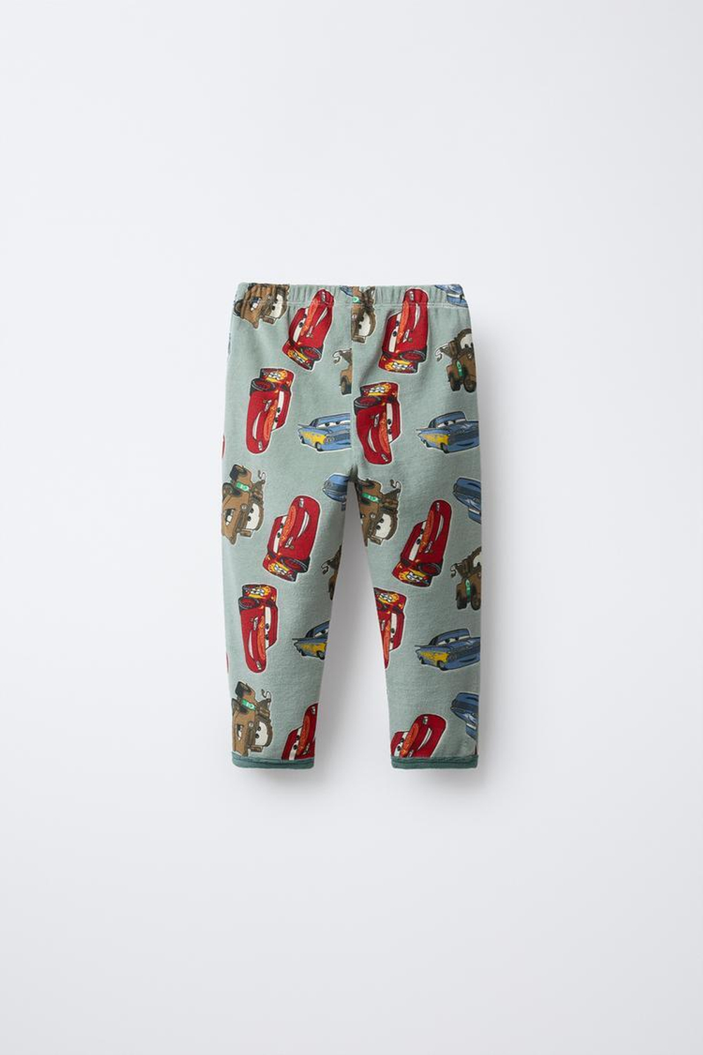 ZARA ВЕЛЬВЕТОВАЯ ПИЖАМА CARS LIGHTNING MCQUEEN AND FRIENDS © DISNEY, ЗЕЛЕНЫЙ