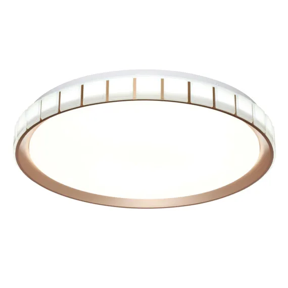 7695/EL PALE SN 90 Светильник пластик/розовое золото LED 70Вт 3000-6000К D495 IP43 пульт ДУ KUPI GOLD