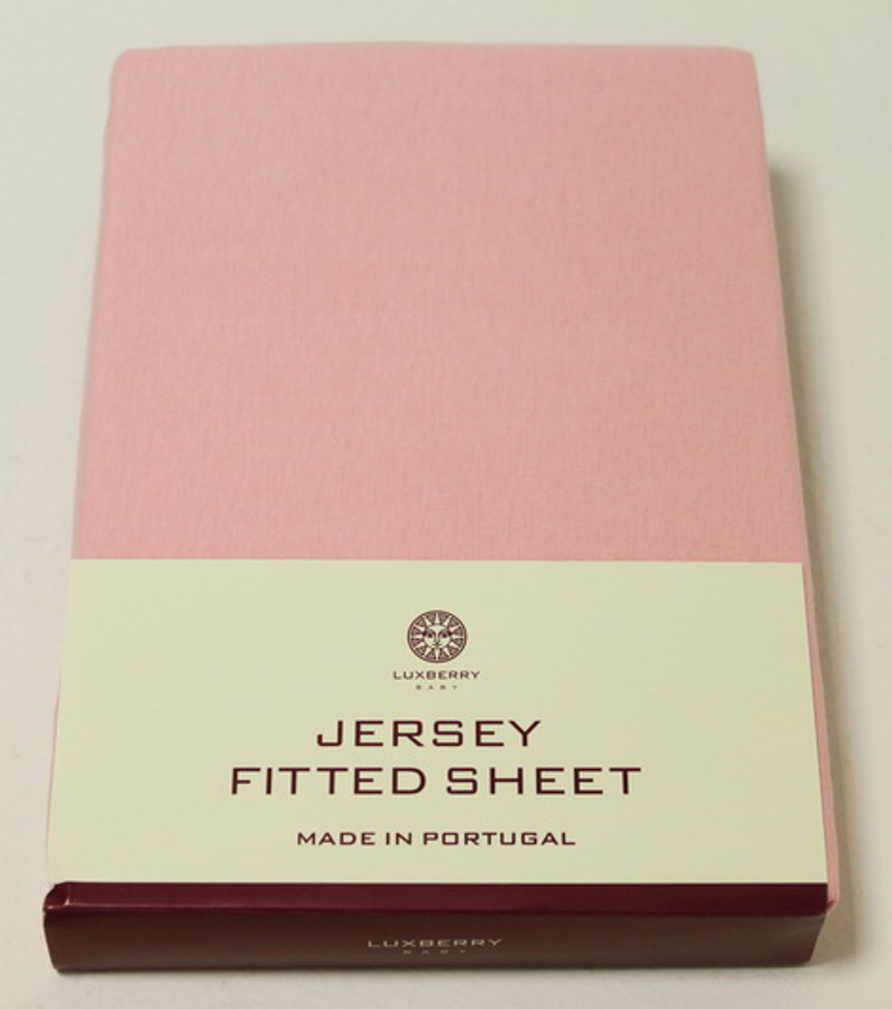 Элитная простыня детская на резинке розовая от Luxberry