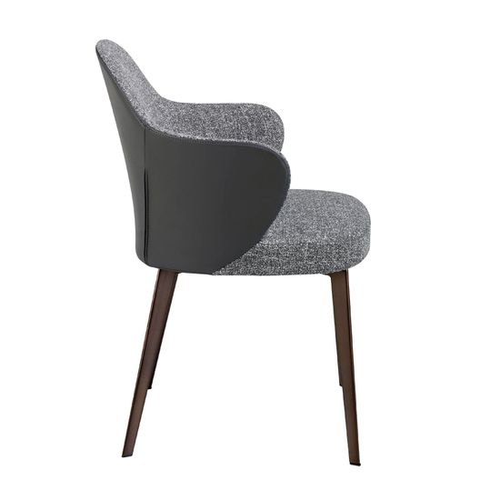 Обеденный стул 4102/A204 обитый тканью и экокожей Испания 