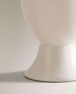 Zara Home бокал из каменной керамики, цвет белый, 6.9 см