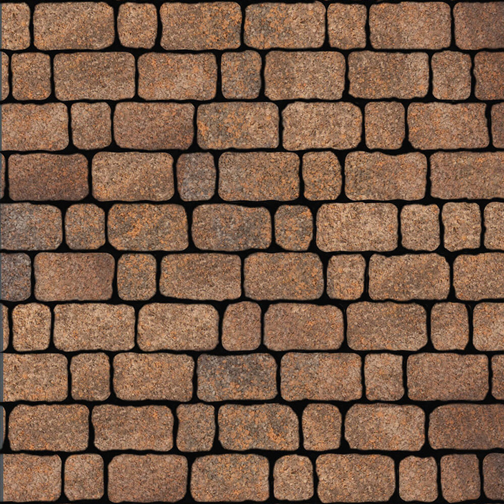 Тротуарная плитка Арена - Листопад гранит Клен, комплект из 2 видов плит