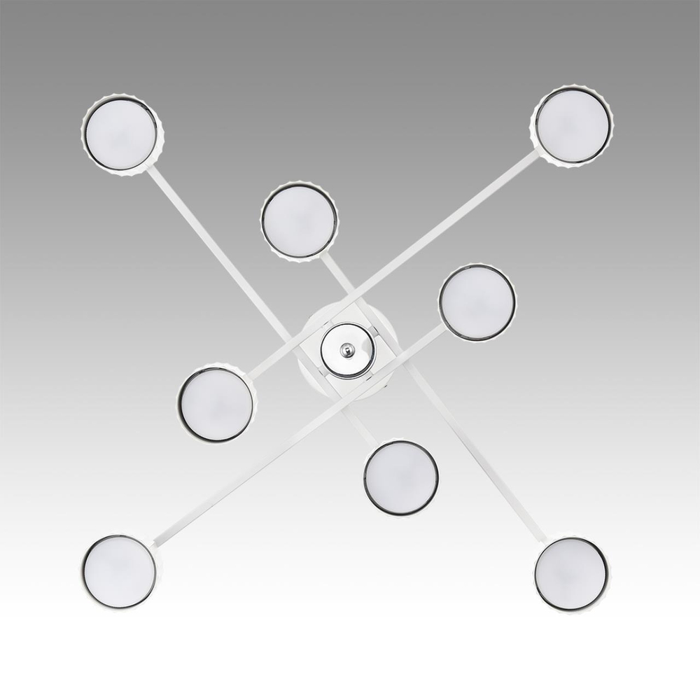 8241/8C COMFI LN25 202 белый/хром, металл Люстра потолочная LED GX53 8*7W 220V KARINA