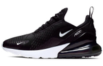 Nike Air Max 270 retro comfortable all-match mesh shock absorption, non-slip, wear-resistant, low-top air cushion casual running shoes for men and women in the same style black and white