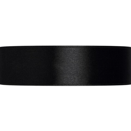 Лента атласная,12 мм, цв.черный 113 ( 1/2 ")  "Gamma"