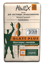 ШПАТЛЕВКА ALINEX GLATT PLUS ГИПСОВАЯ 25КГ