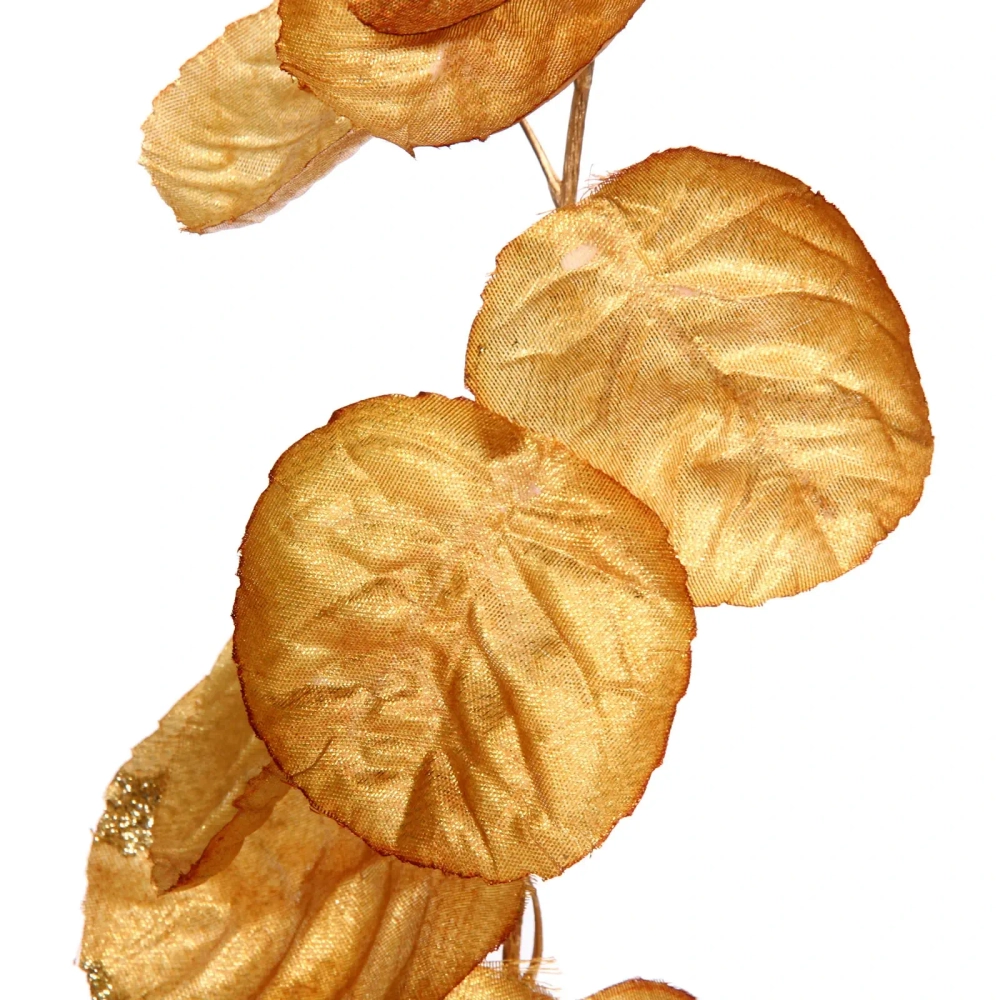 Искусственные цветы «FLOWERS GLAMOUR» 80см Ветка декоративная золотая