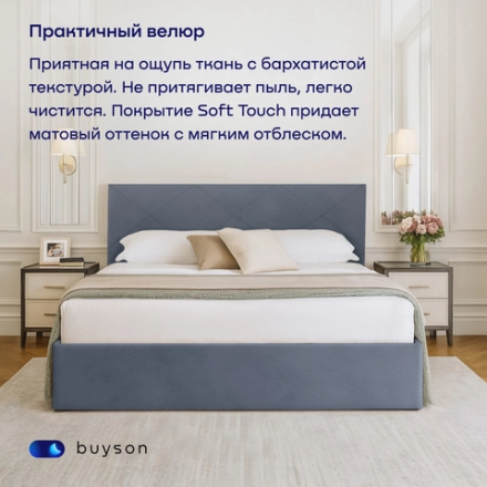 Кровать BuyRest (велюр, без ПМ)