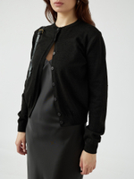 Кардиган вязаный в точку