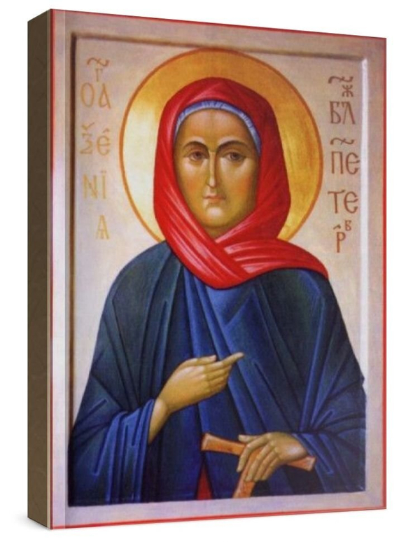 Ксения Петербургская (рукописная икона)