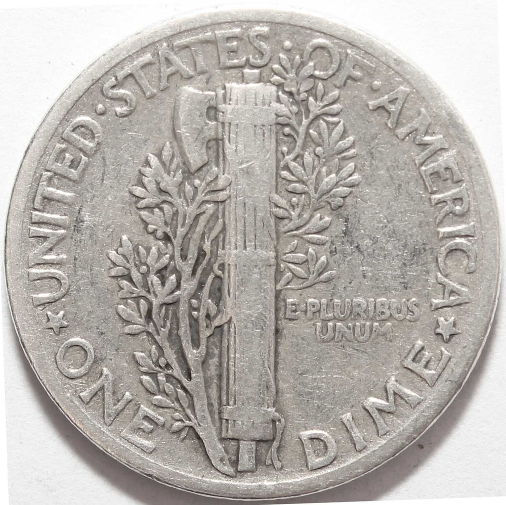 1 дайм (10 центов) 1942. США VF (Меркурий) Серебро
