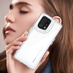 Усиленный прозрачный защитный чехол для смартфона OPPO Find X5 Pro, увеличенные защитные свойства