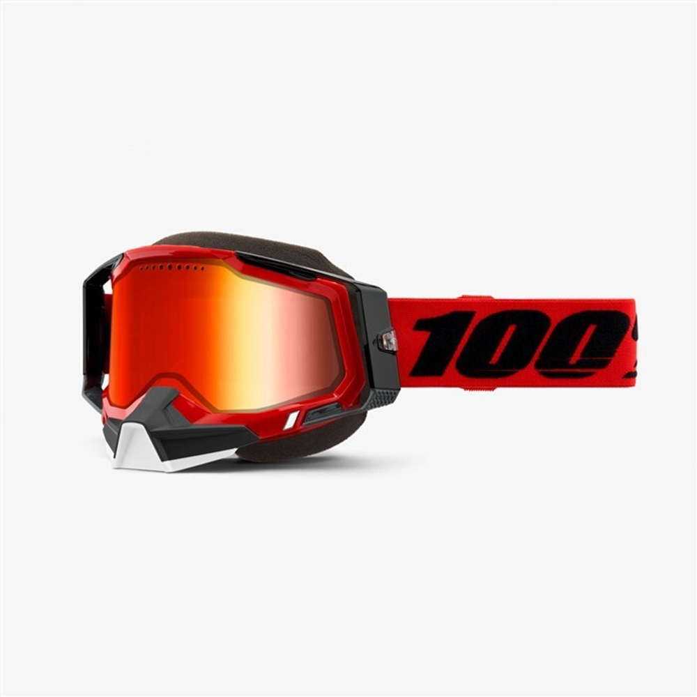 Очки 100% Racecraft 2 Snowmobile Goggle Red / Mirror Red Lens (50122-651-03)