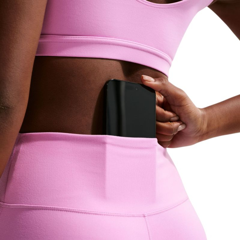 Женские леггинсы Nike Graphic 7/8 High Waist - light magenta/white