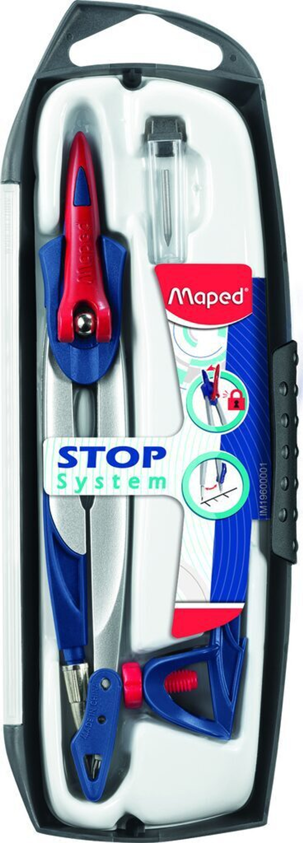 Готовальня MAPED "Stop sistem" 3 пр., ударопр.футляр