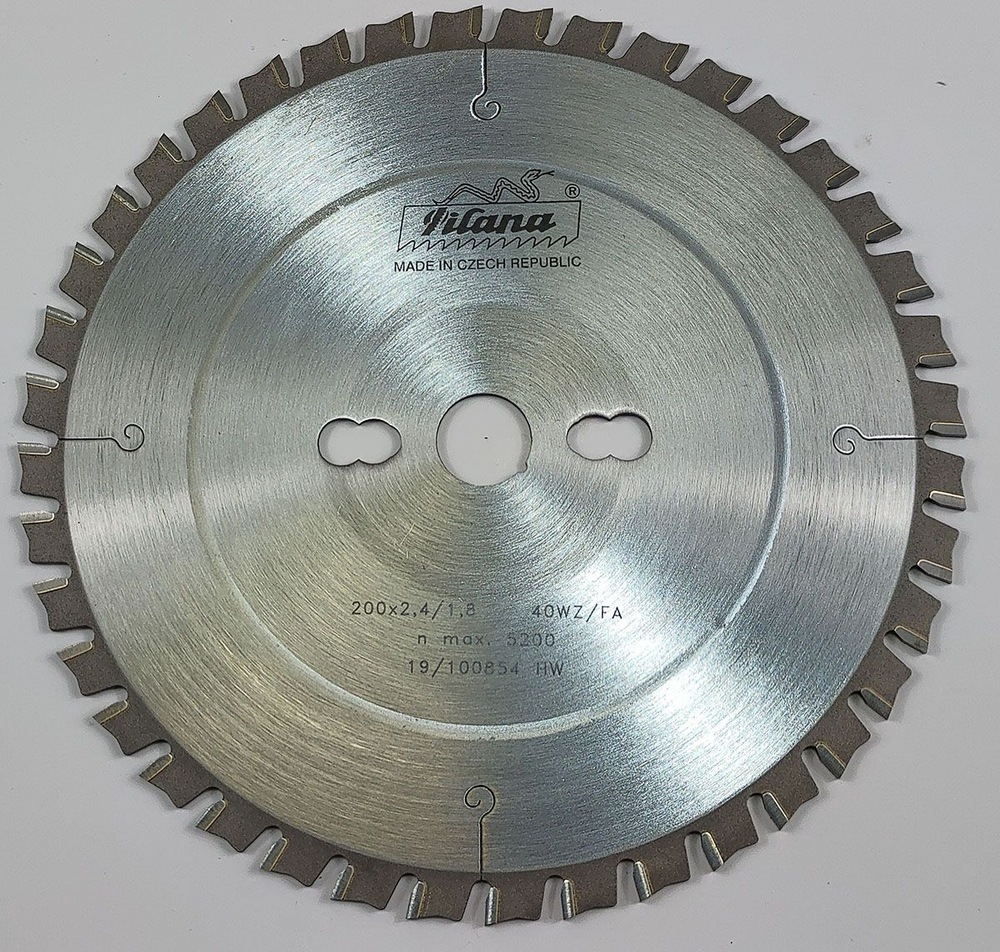 Пила дисковая TCT "Pilana" 200x2.4/1.8x20 z40 88 WZ/FA
