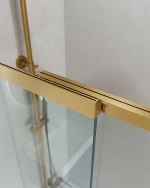Шторка для ванны Cezares SLIDER-VF-11-90/150-C-BORO брашированное золото