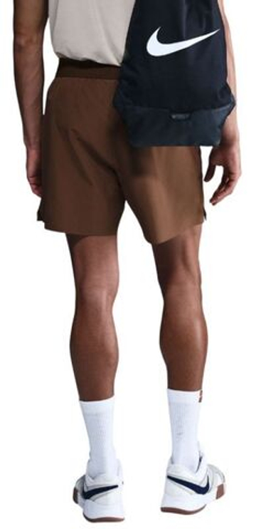 Мужские теннисные шорты Nike Court Advantage Dri-Fit 6in Tennis - cacao wow/белый