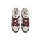 Кроссовки NIKE Dunk для скейтборда Низкие, но красно-коричневые Белые женские