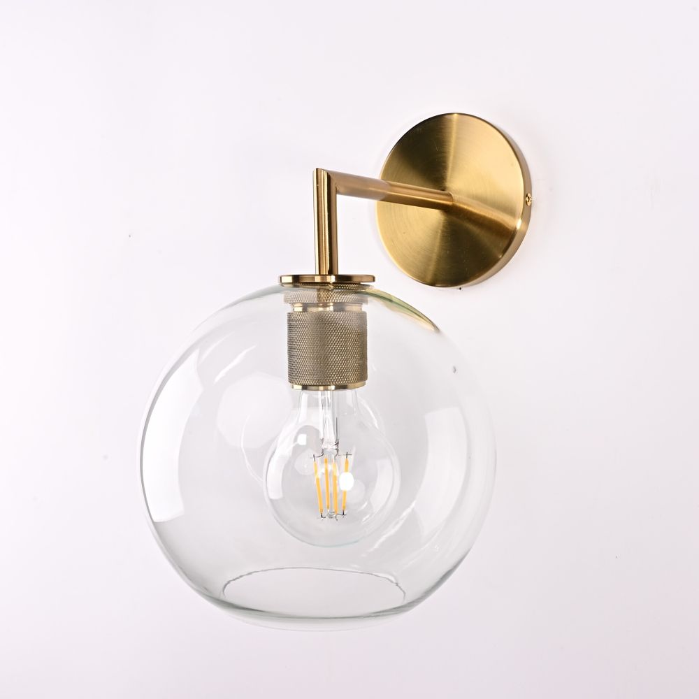 Бра Rh Utilitaire Globe Shade Single Sconce Brass By Imperiumloft