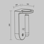 Настенный светильник (бра) Maytoni C034WL-L5W3K