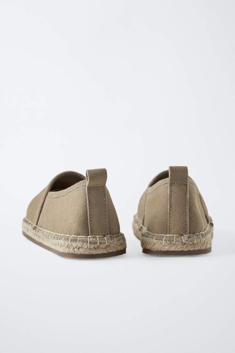 ZARA ЗАМШЕВЫЕ ЭСПАДРИЛЬИ, СЕРЫЙ