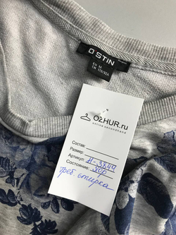 Свитшот Ostin со стильным принтом, маркировка М, визуально на 46 размер