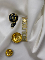 Пуговицы золото с чёрной эмалью ВЛНТ