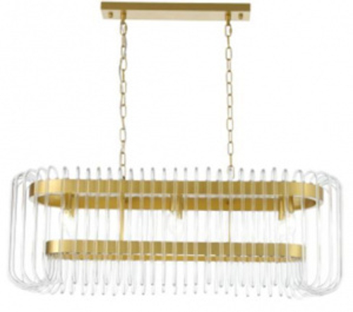 SL1228.203.08 Люстра подвесная ST-Luce Золотистый/Прозрачный E14 8*40W