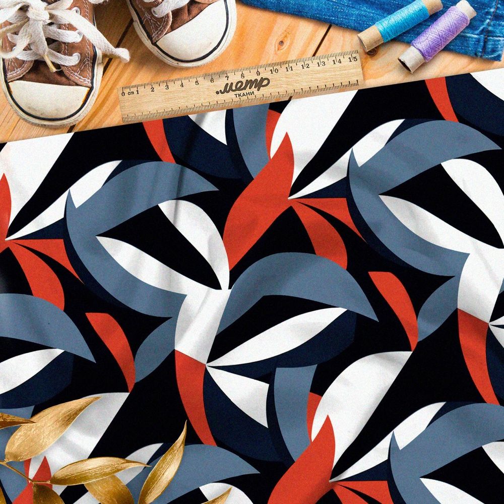 Ткань премиум флис живописные мелодии души