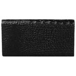 Портмоне женское FABULA, 185х95 мм, натуральная кожа, скрытая кнопка, крокодил, черное, PJ.160.КМ