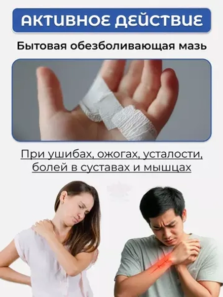 Охлаждающий обезболивающий гель для спорта 60г