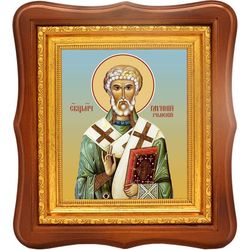 Гавиний Римский пресвитер священномученик. Икона на холсте.