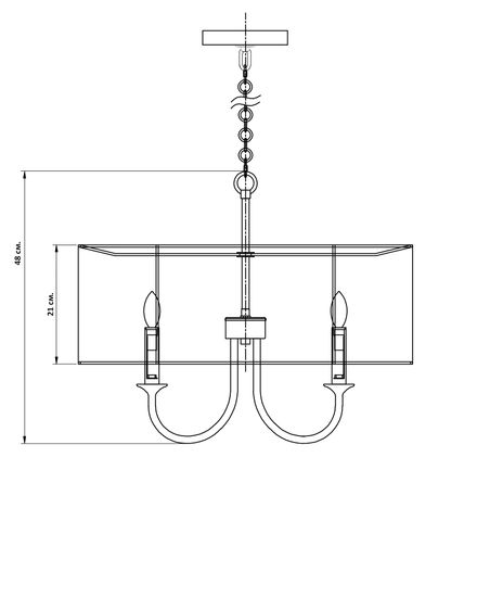 Люстра "Шеффилд" nickel