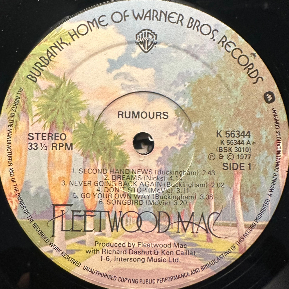 Fleetwood Mac ‎– Rumours (Англия 1977г.)