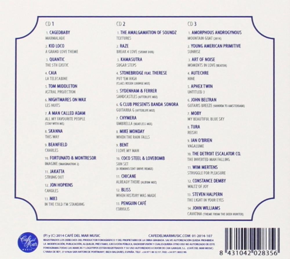 Сборник / Cafe Del Mar - 35th Anniversary (1980-2015)(3CD)